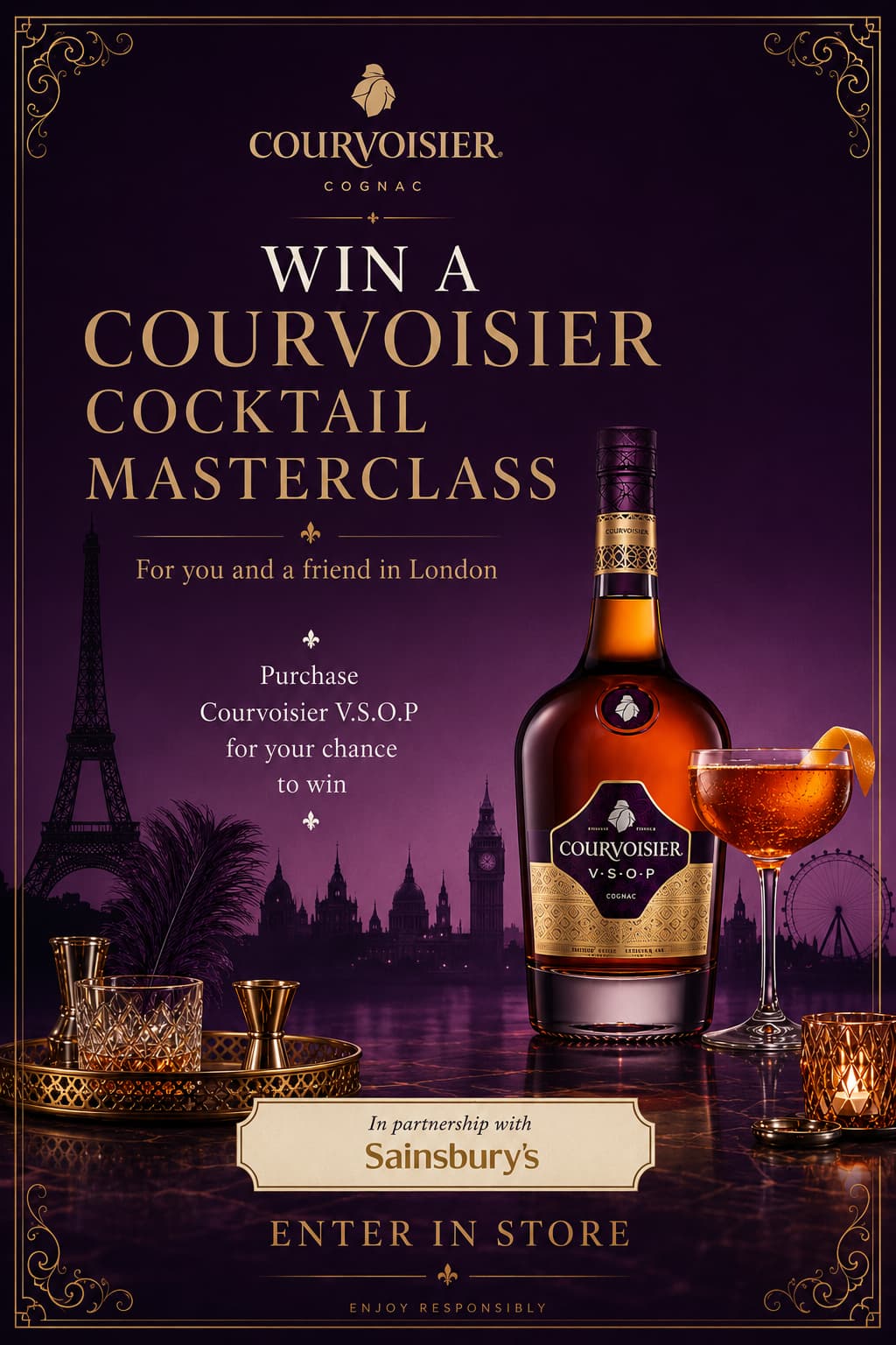 Courvoisier Sainsburys competition magazine advert