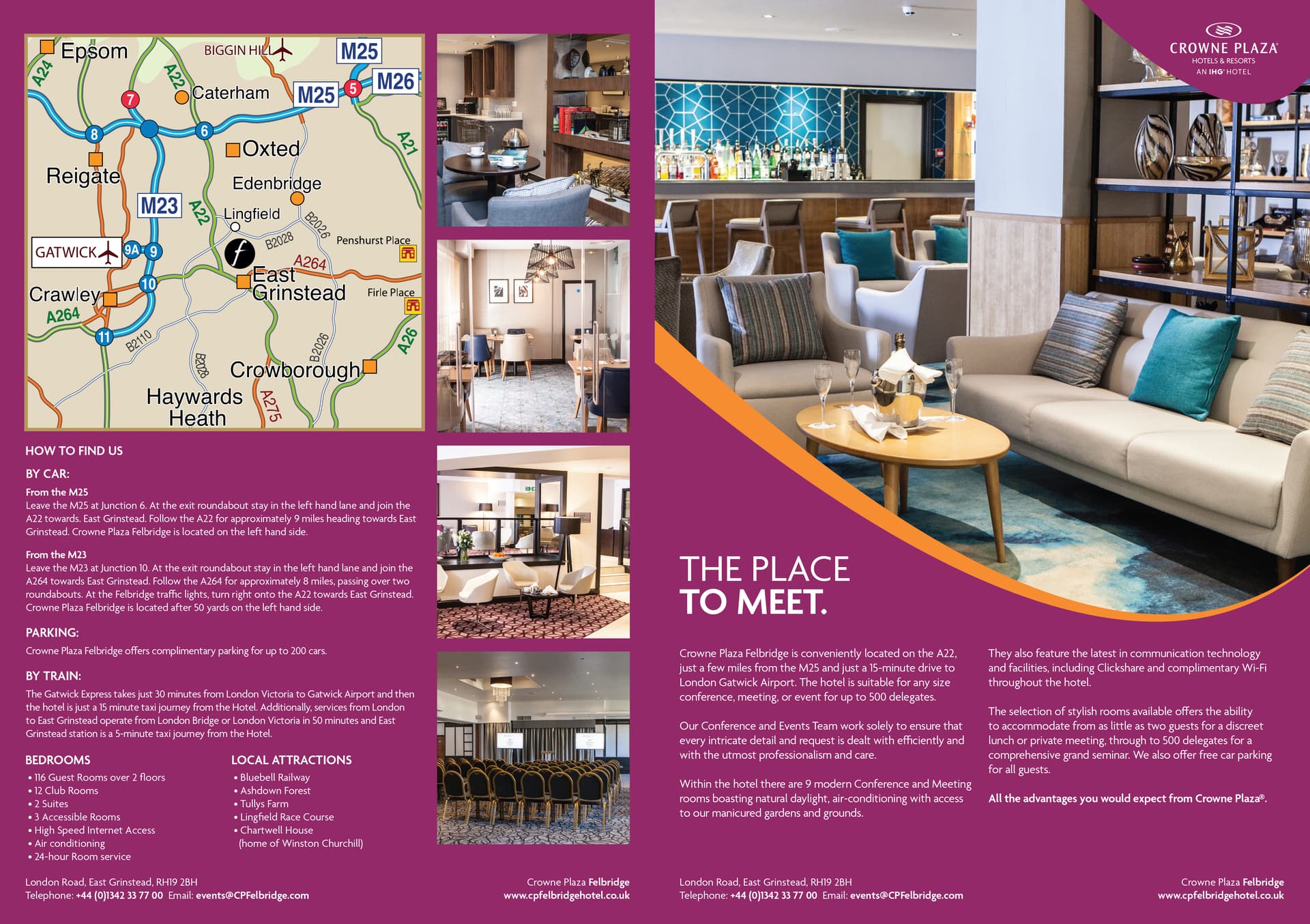 Crowne Plaza Felbridge hotel factsheet