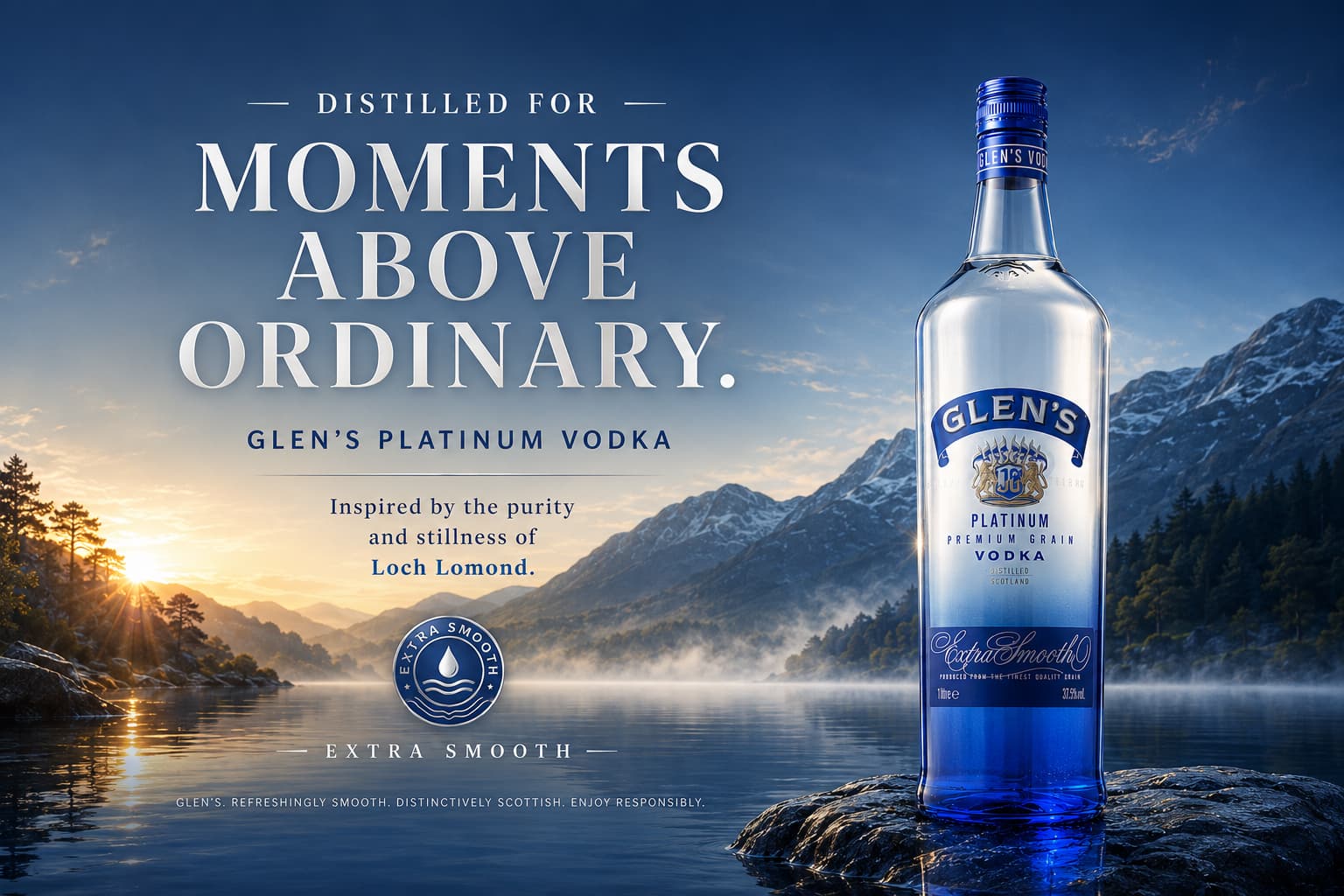 Glen's Vodka Loch Lomond billboard outdoor advert