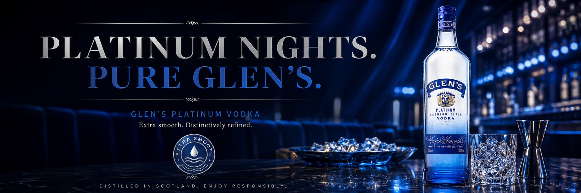 Glen's Vodka web banner digital ad