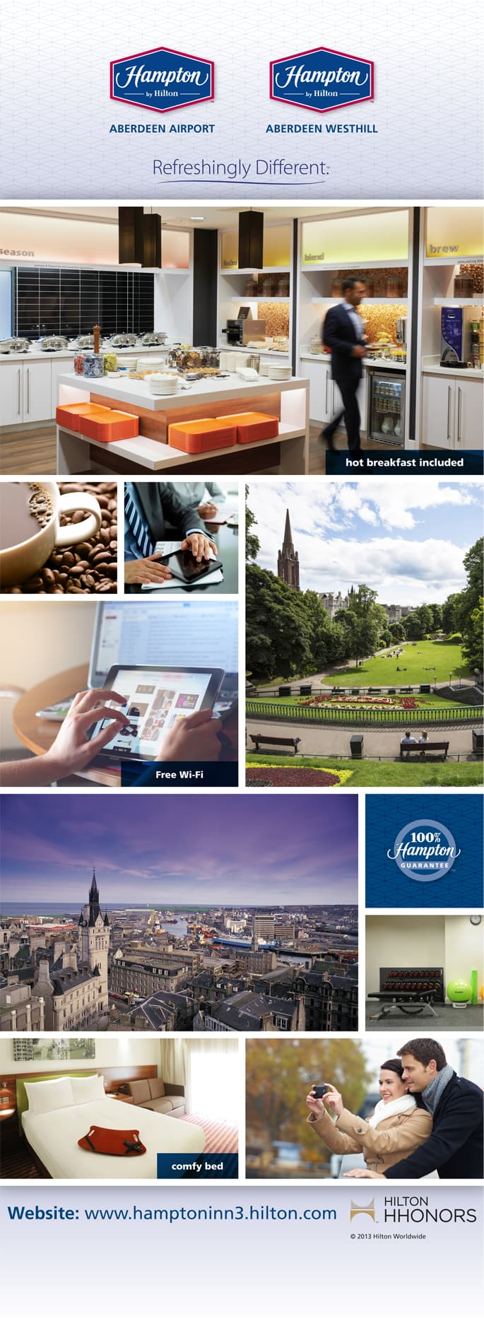 Hampton by Hilton Aberdeen pop-up display banner