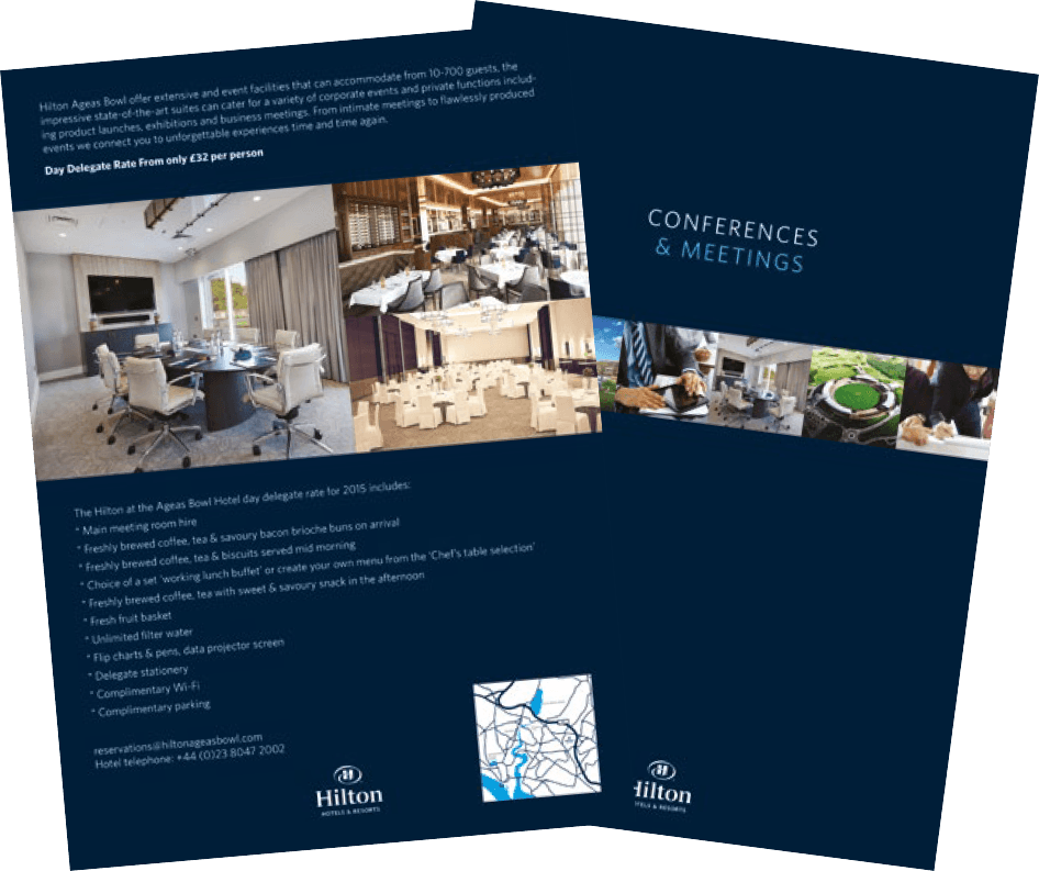 Hilton brand collateral design layer 4