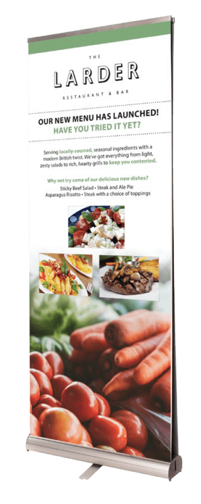 Hilton pop-up display banner
