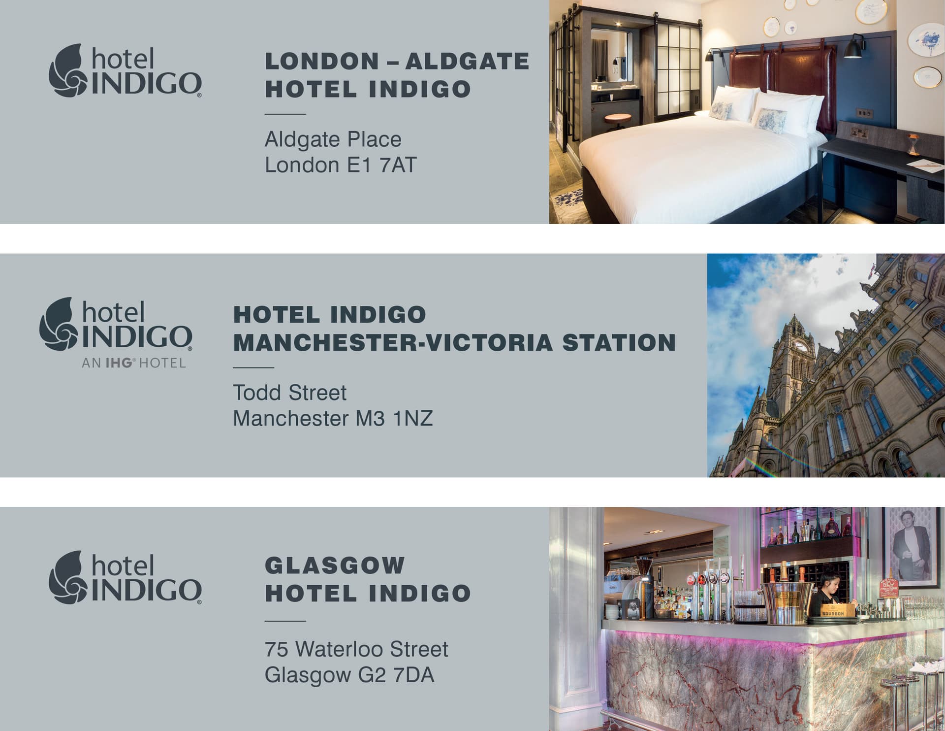Hotel Indigo email signatures collection