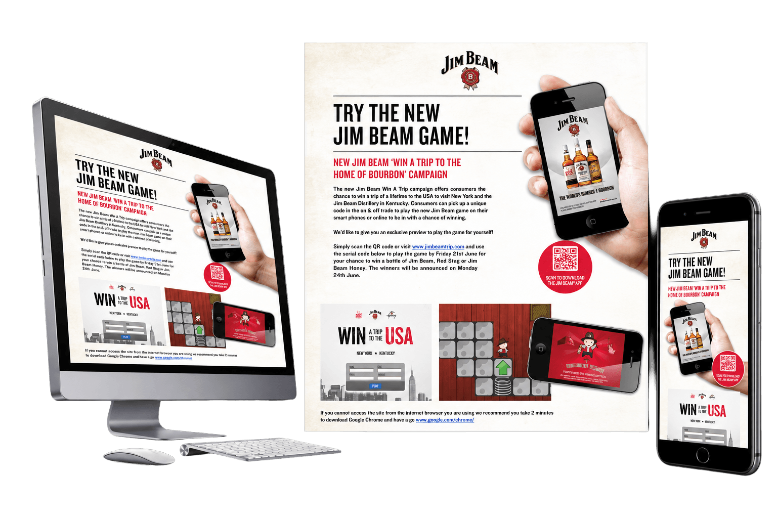 Jim Beam app and website design