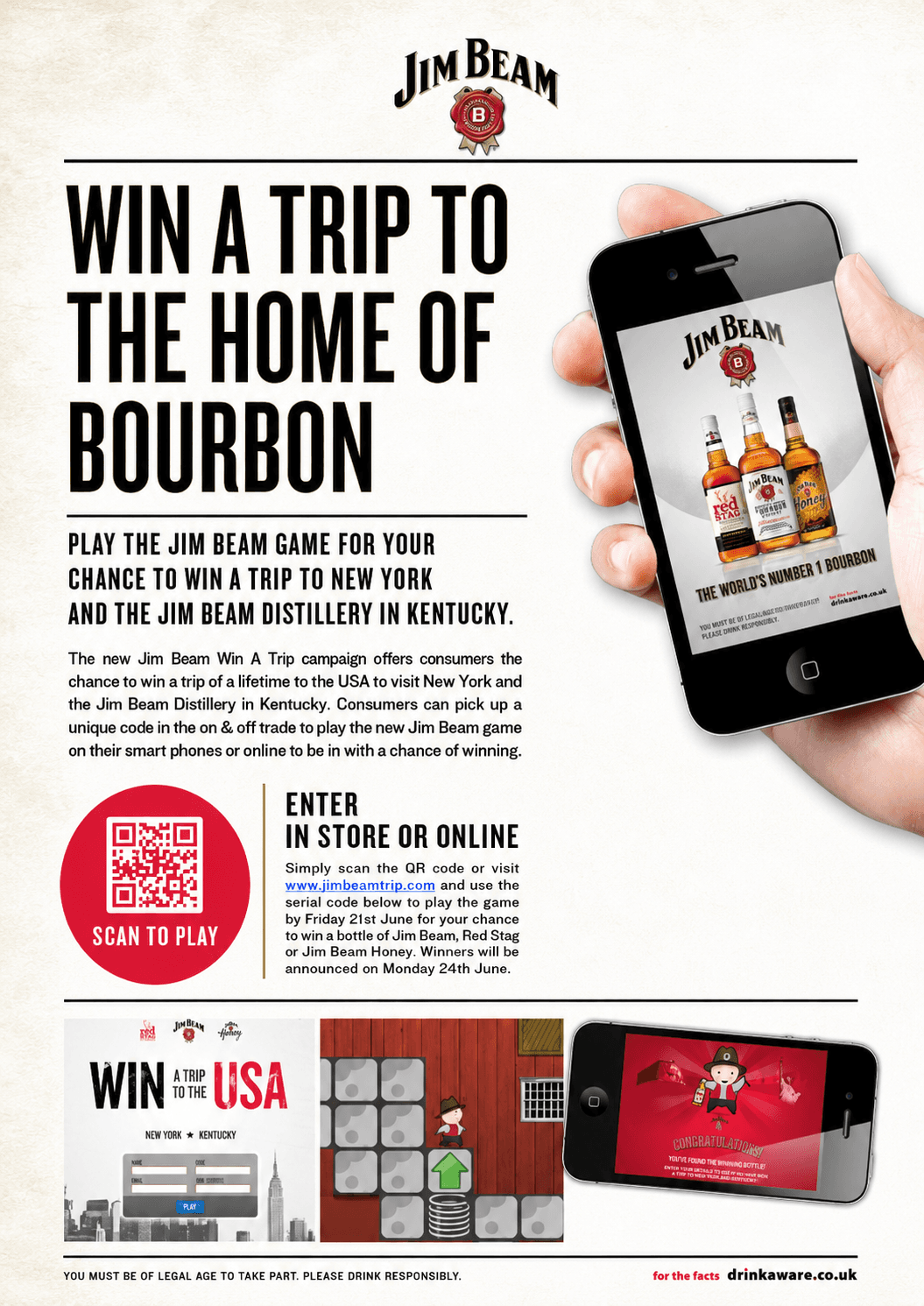 Jim Beam game promotional poster
