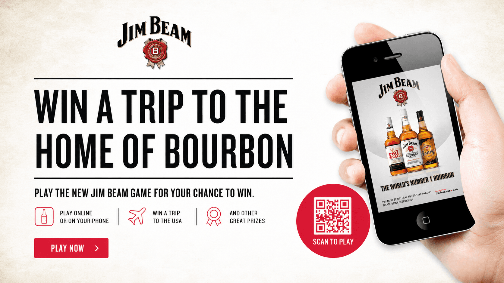 Jim Beam game web banner digital ad
