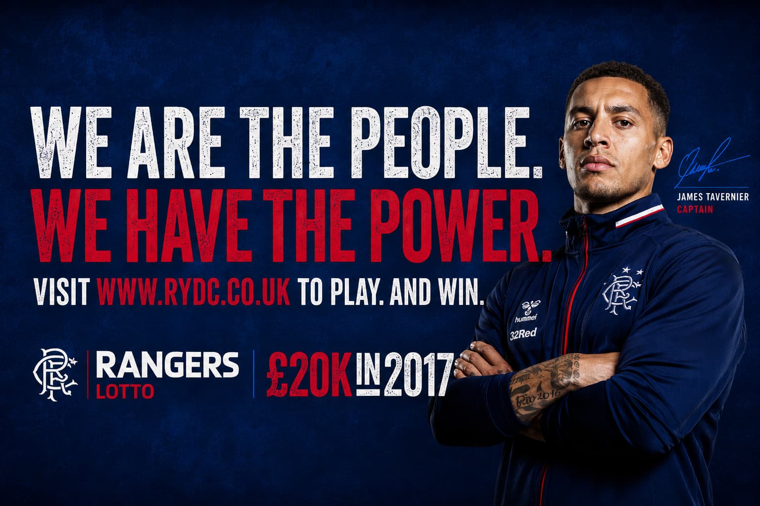 Rangers FC Lotto billboard outdoor advert