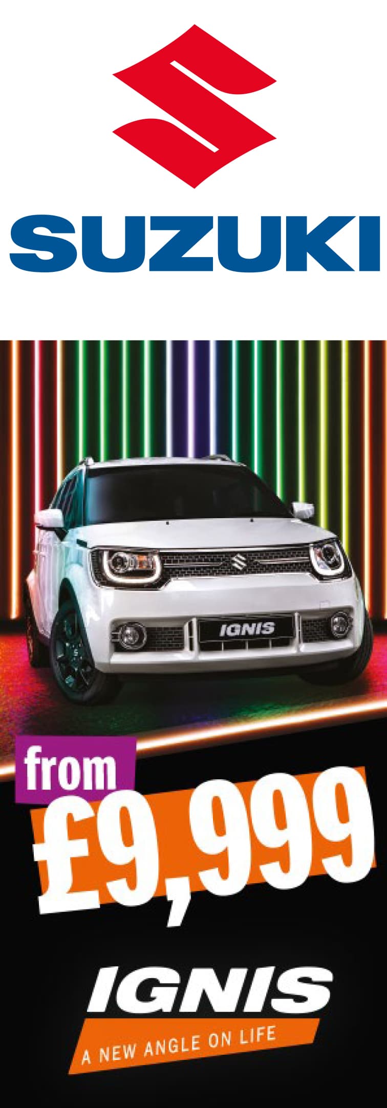 Suzuki Ignis pop-up display banner