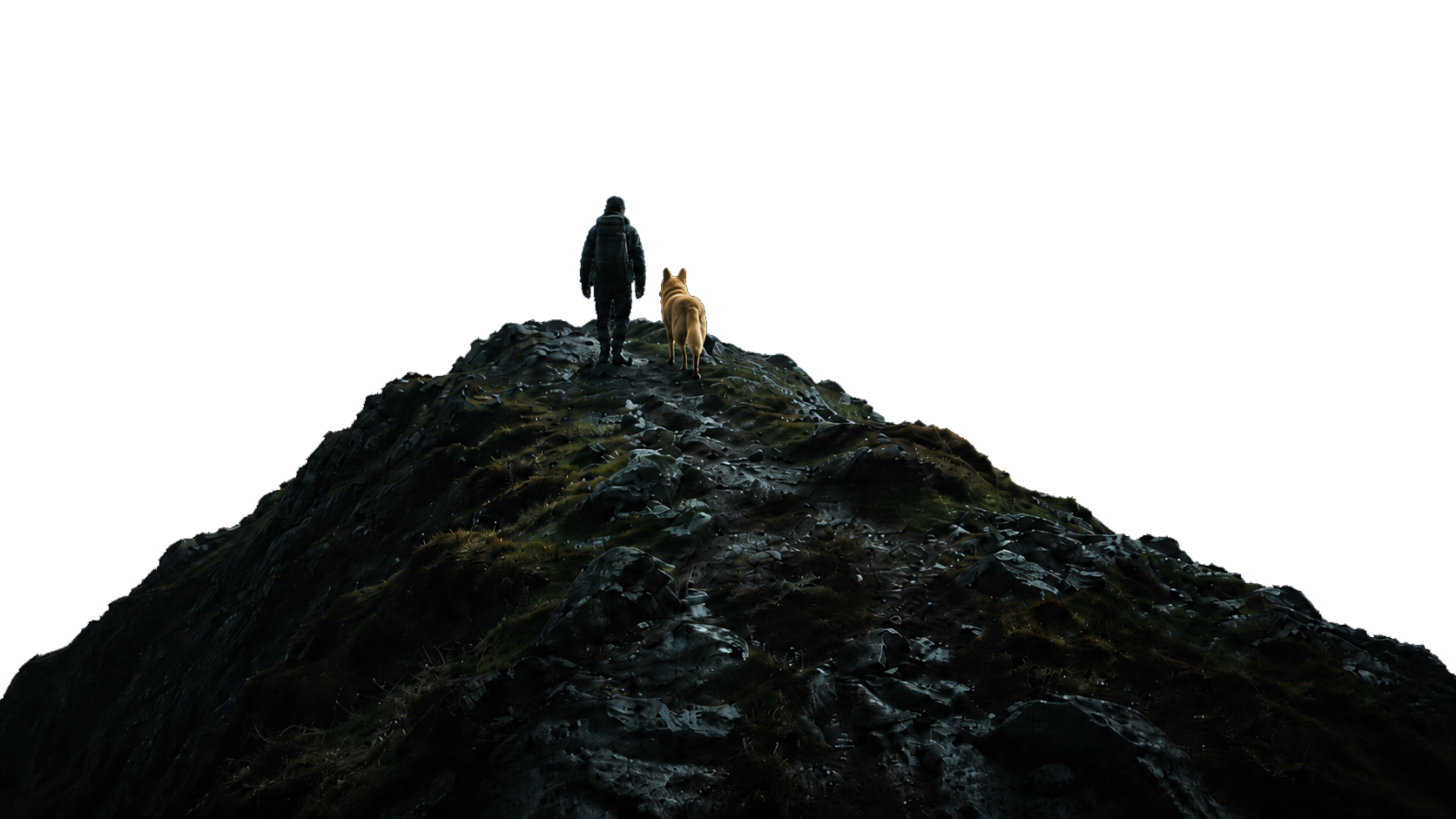 Foreground ridge