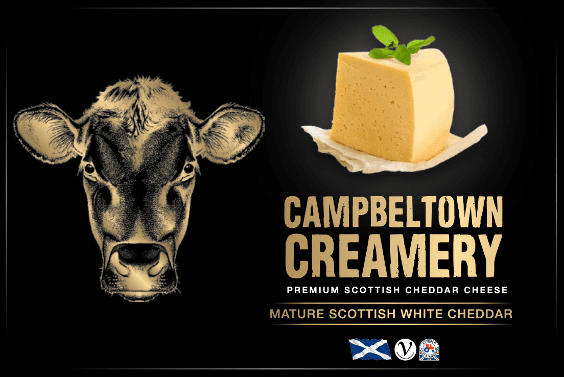 Campbeltown Creamery label design