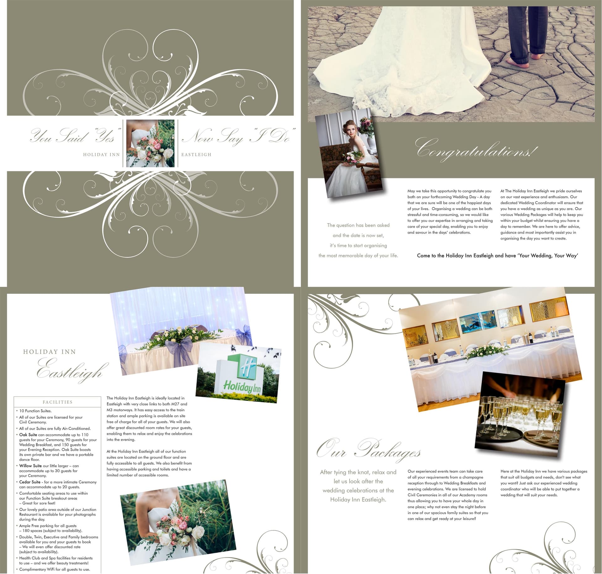 Holiday Inn Fareham wedding brochure