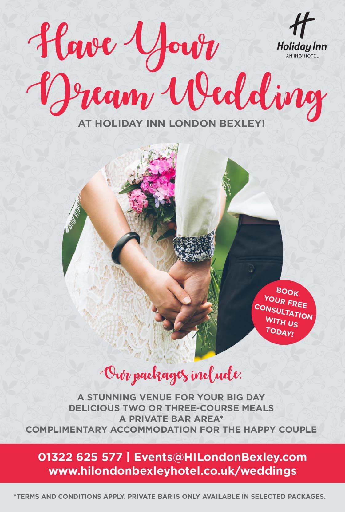 Holiday Inn London Bexley wedding advert