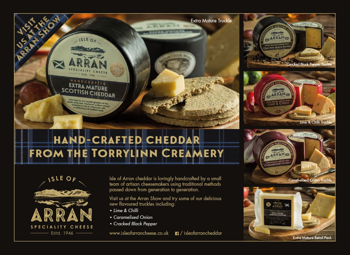 Isle of Arran Cheddar promotional design