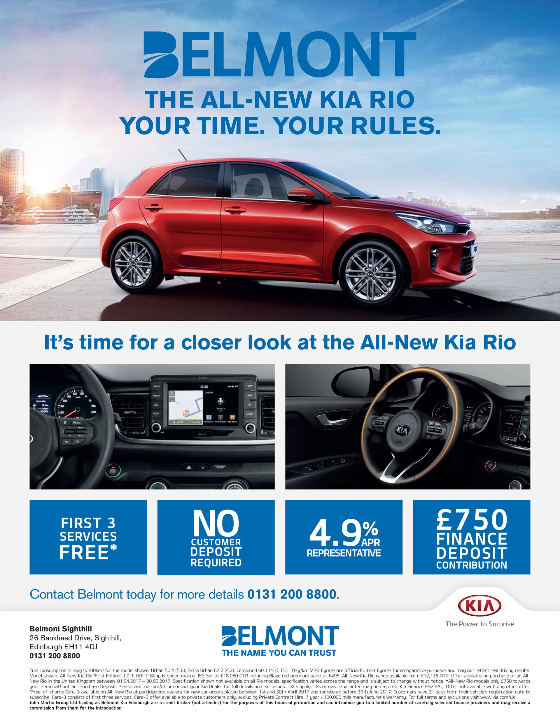 Kia EEN Belmont Sighthill full-page advert