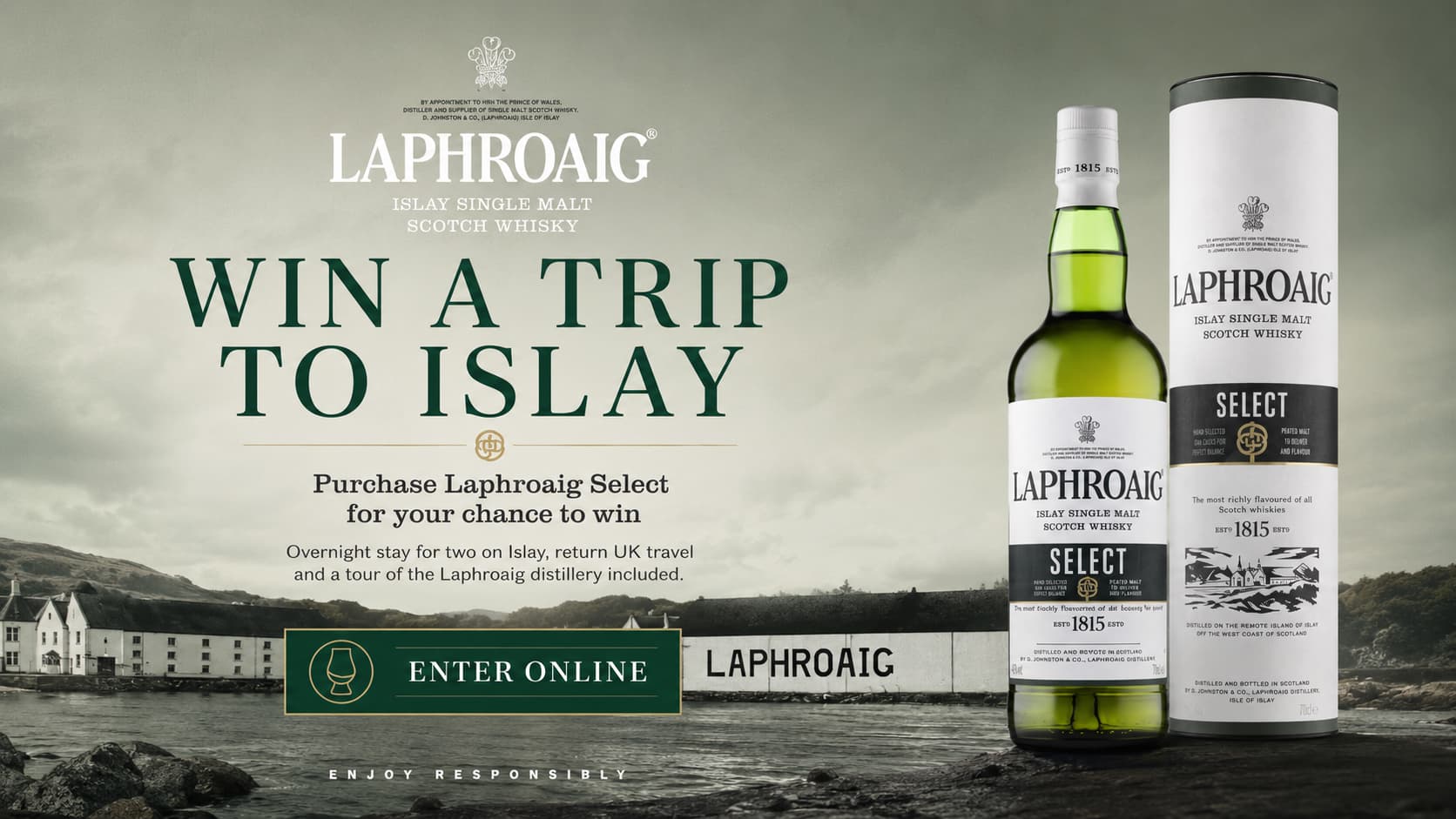 Laphroaig web campaign banner