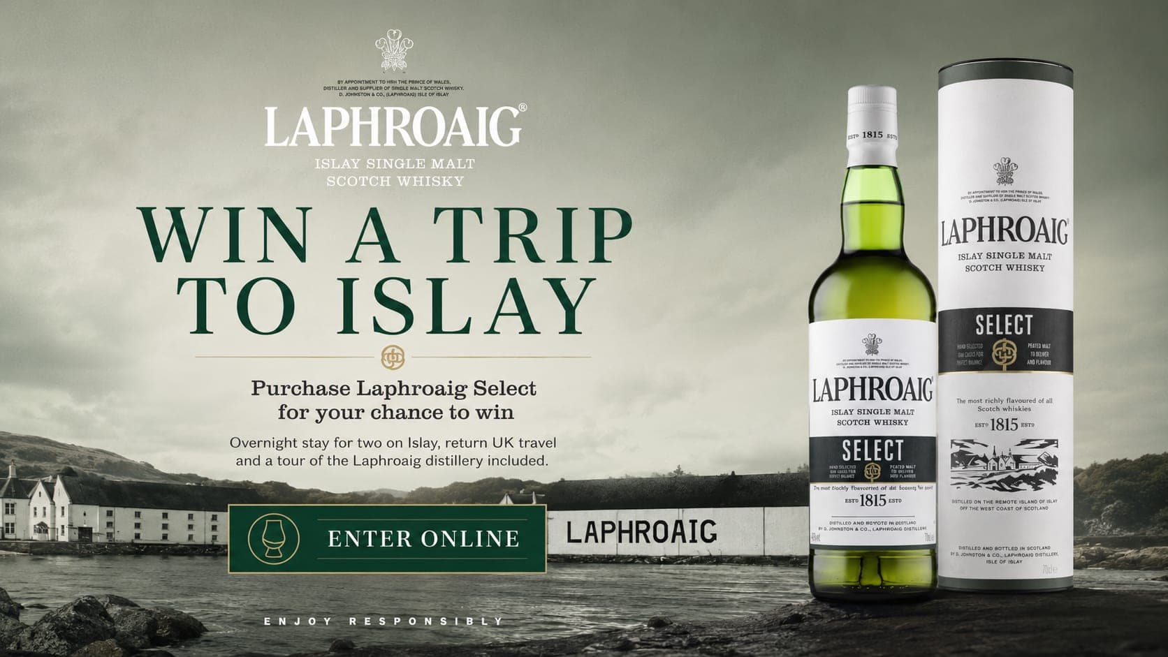 Laphroaig web campaign banner