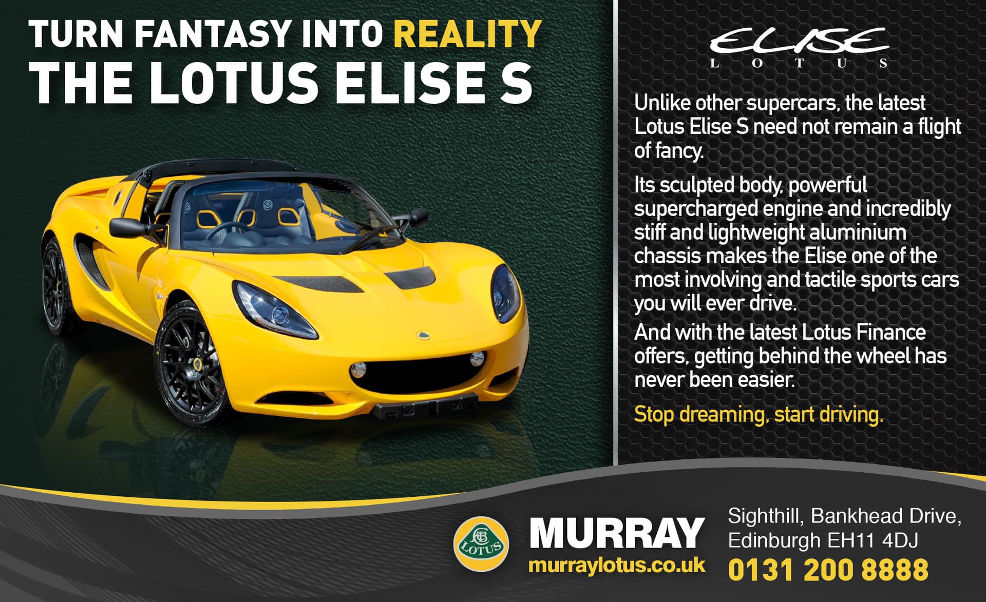Lotus Elise press advert