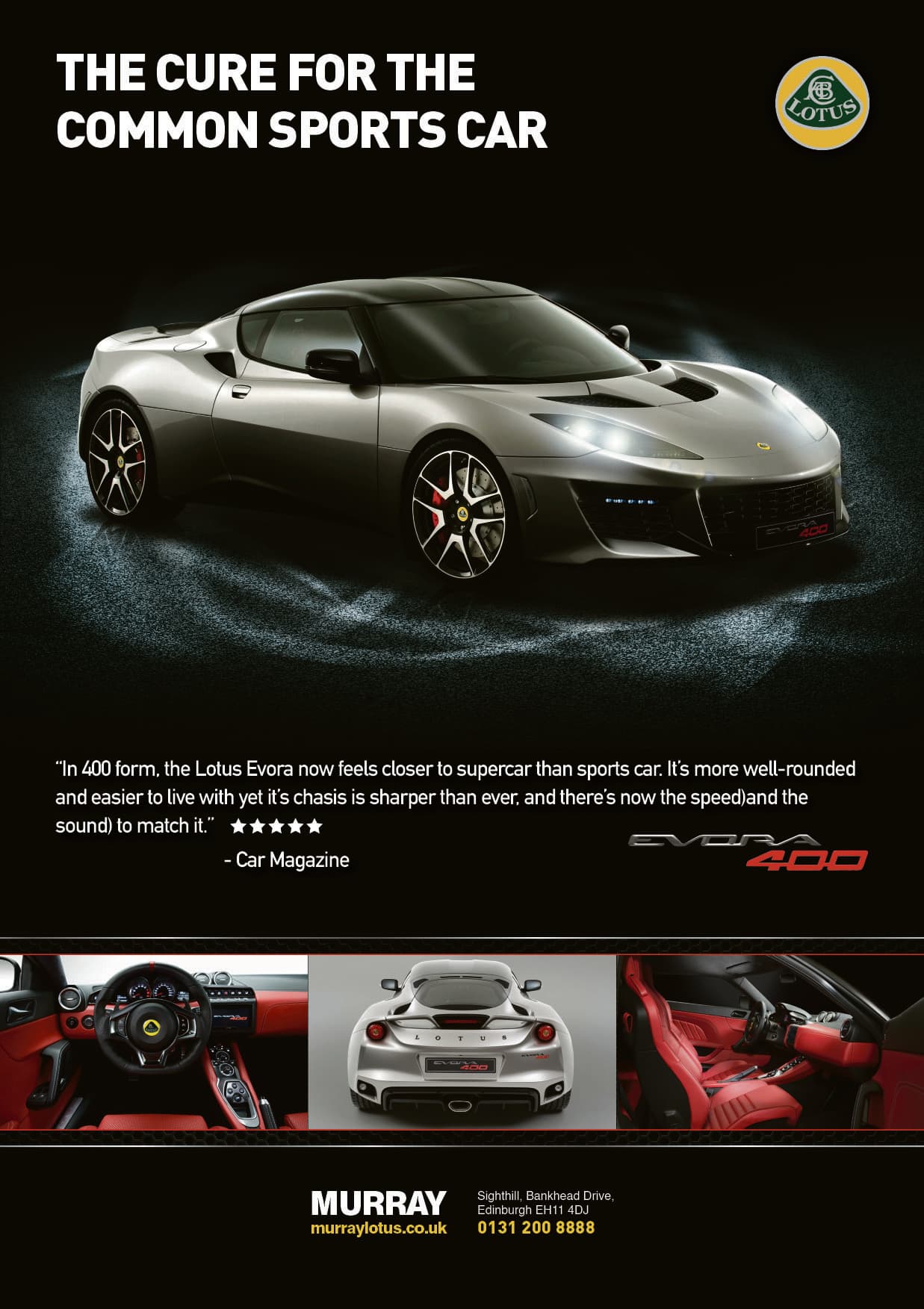 Lotus Evora new model campaign advert