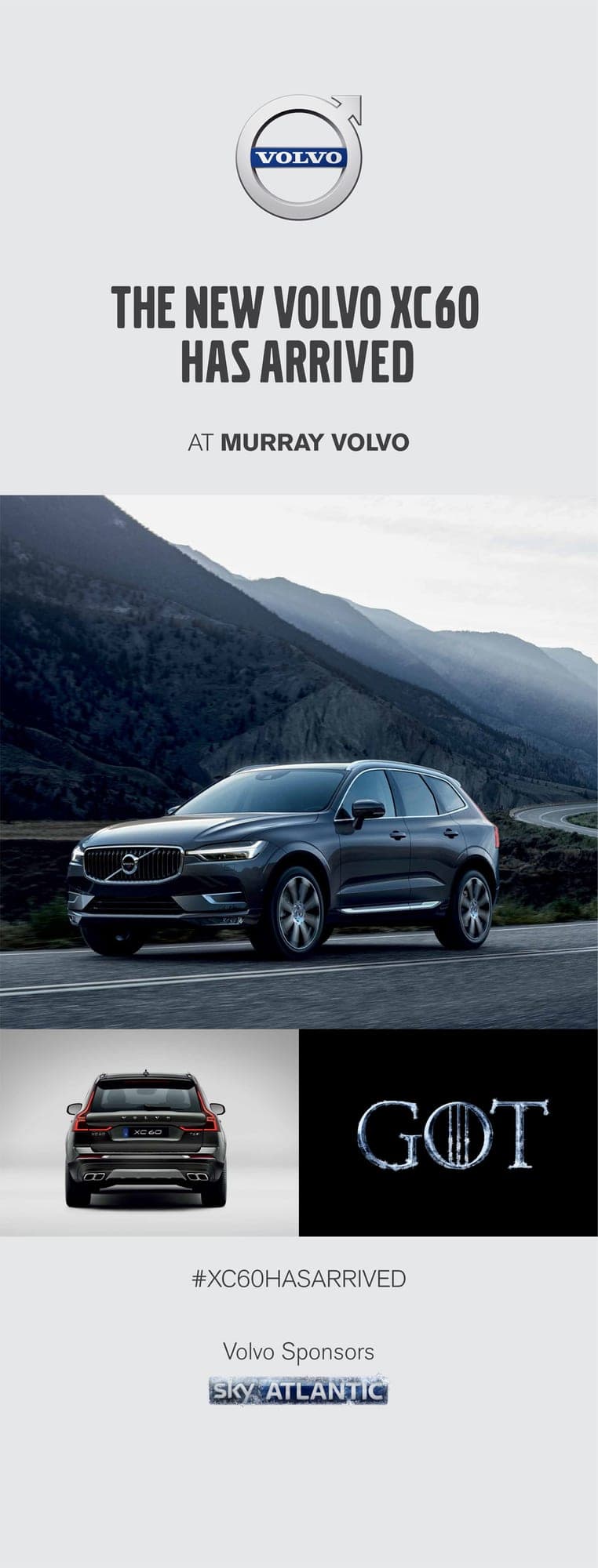 Volvo GOT pop-up display banner