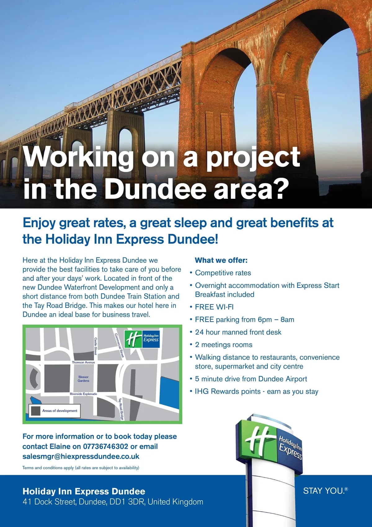 Holiday Inn Express Dundee projects flyer