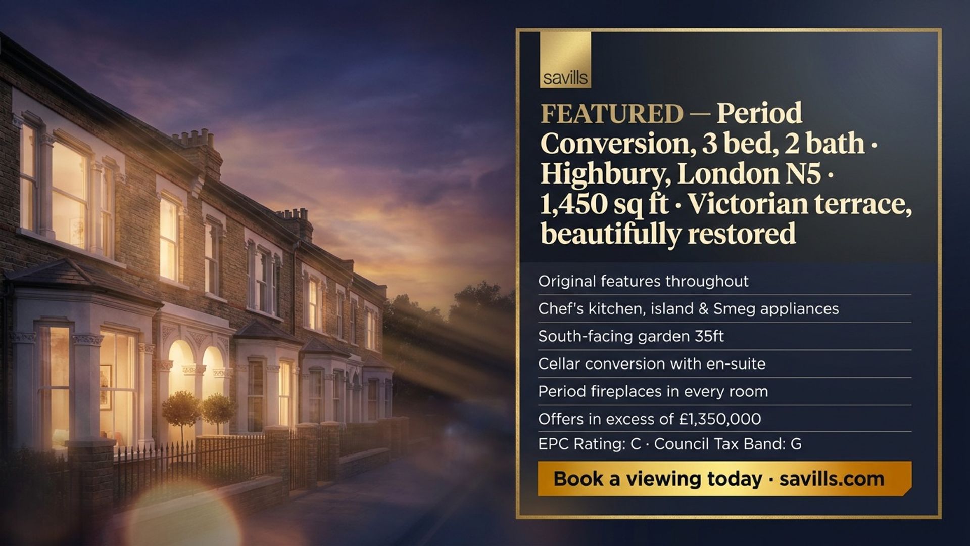 Property listing screens example design by SimplScreens