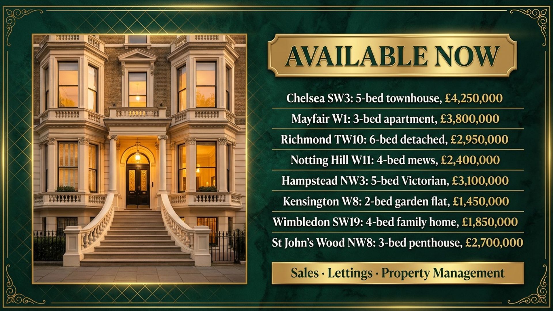 digital property listing screen showing property window design