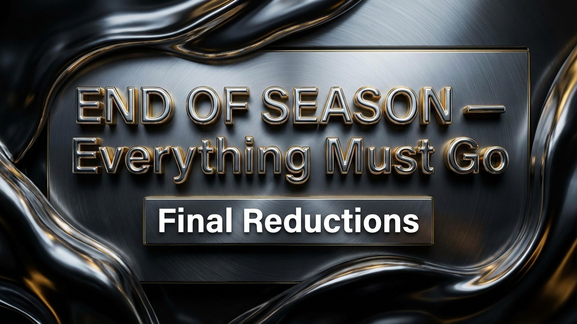 digital promo screen showing end of season promotion design